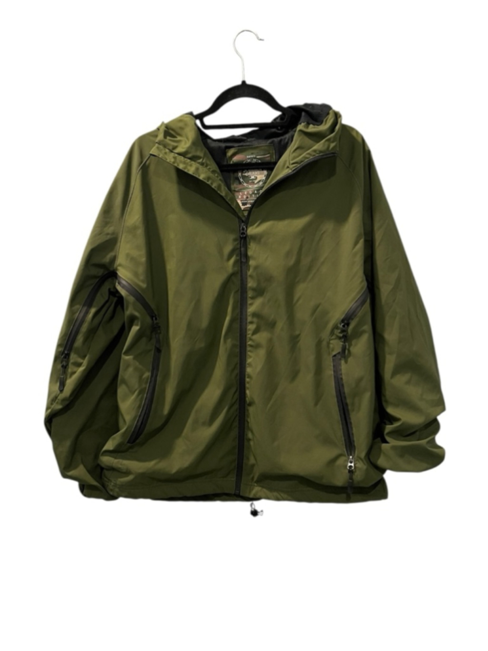 Jordan Craig Legacy Edition Green Hooded Windbreaker Jacket Men's Size XL Casual